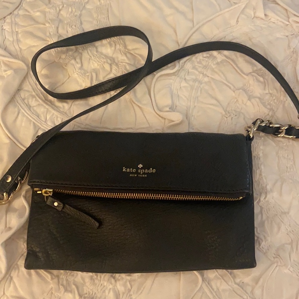 Black Kate Spade crossbody purse!